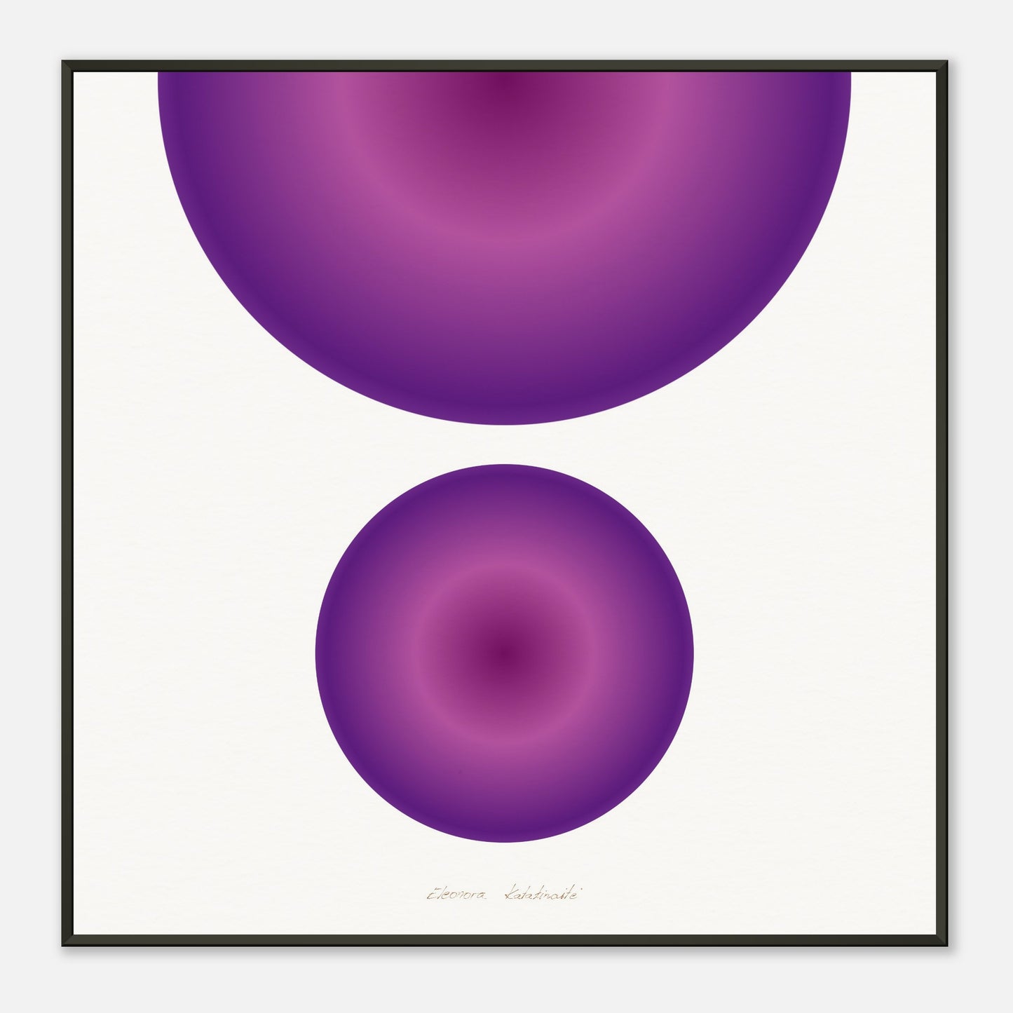 COLOR CIRCLES ● Museum-Quality Matte Paper Metal Framed Art-print by GEMAcircle Art print Sacred geometry designs for harmony