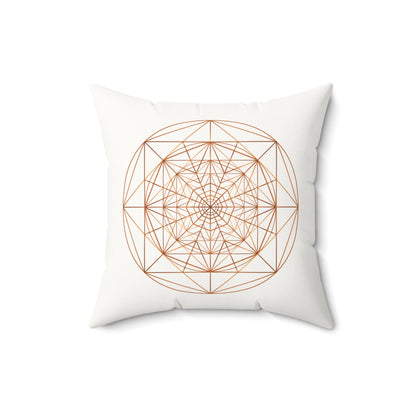 TRIPLE OCTAGON ○ Faux Suede Square Pillow