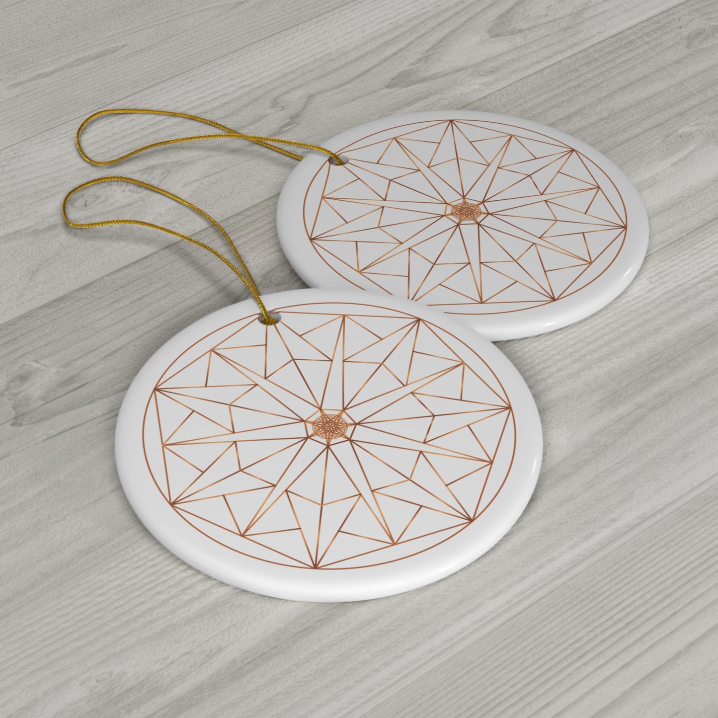 Ceramic Ornament,  HEPTAGON GEOMETRY
