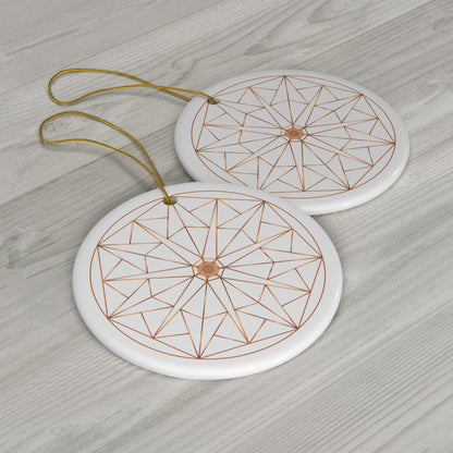 Ceramic Ornament,  HEPTAGON GEOMETRY