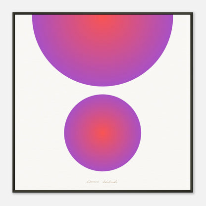 COLOR CIRCLES ● Museum-Quality Matte Paper Metal Framed Art-print by GEMAcircle Art print Sacred geometry designs for harmony