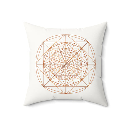TRIPLE OCTAGON ○ Faux Suede Square Pillow