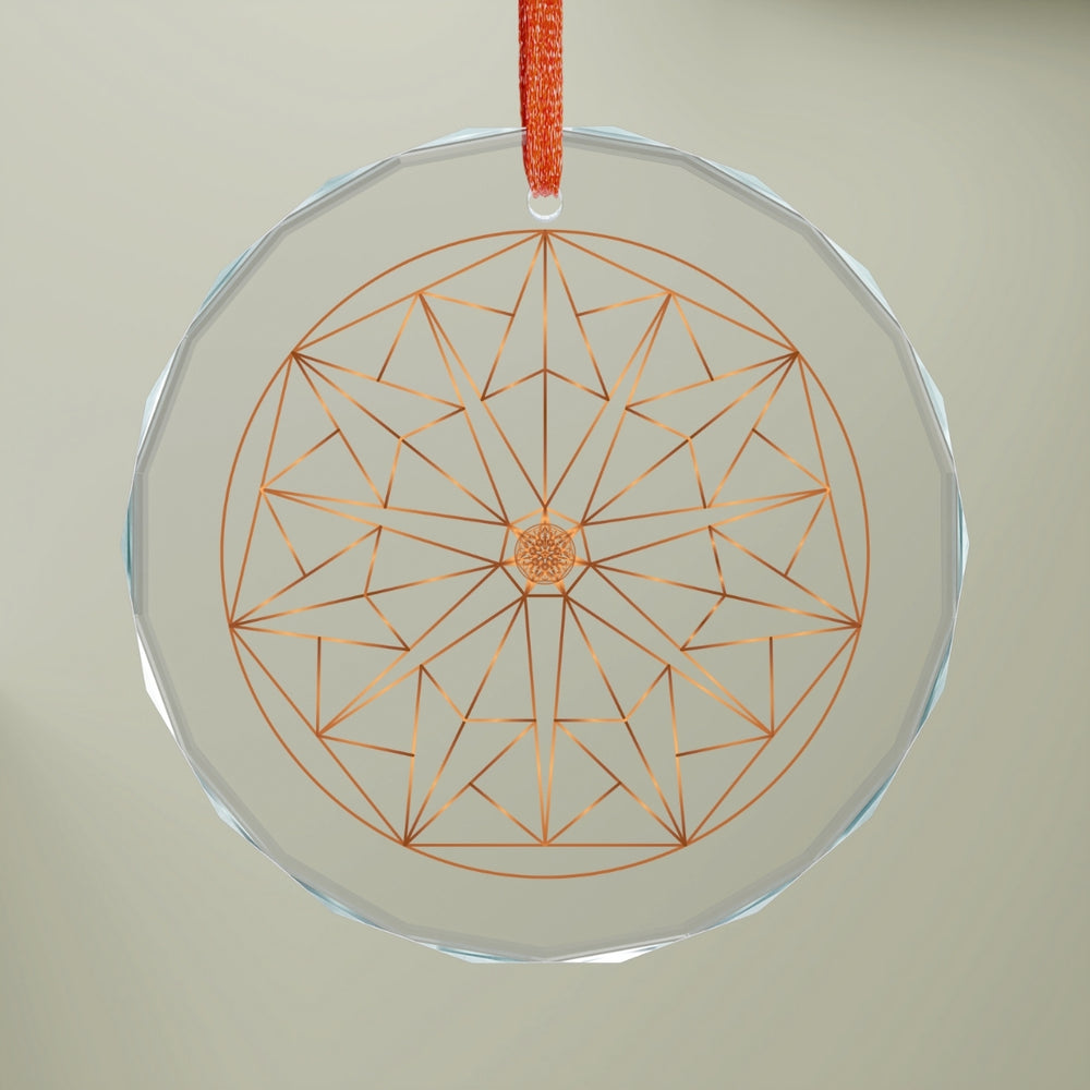 Glass Ornament,  HEPTAGON GEOMETRY