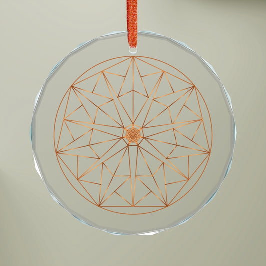 Glass Ornament,  HEPTAGON GEOMETRY