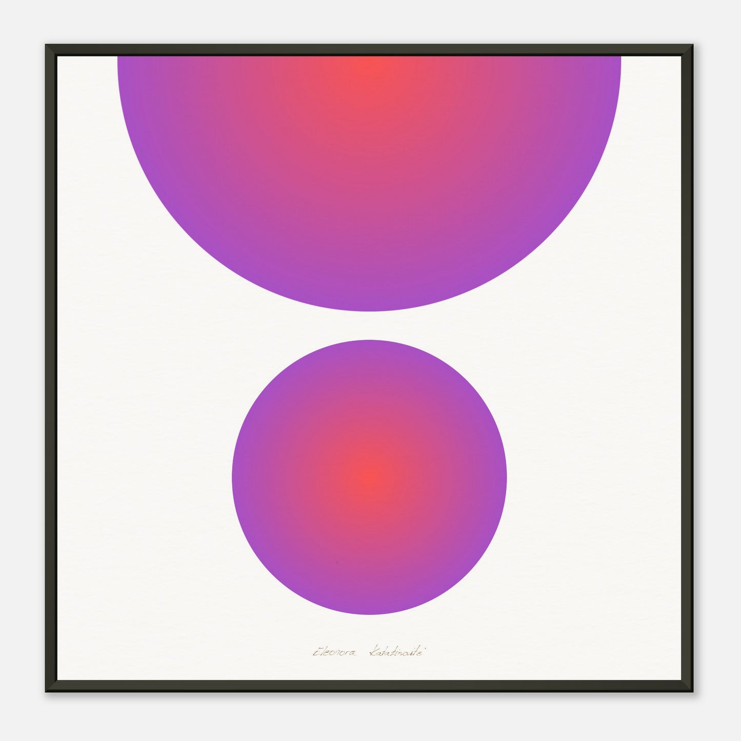 COLOR CIRCLES ● Museum-Quality Matte Paper Metal Framed Art-print by GEMAcircle Art print Sacred geometry designs for harmony