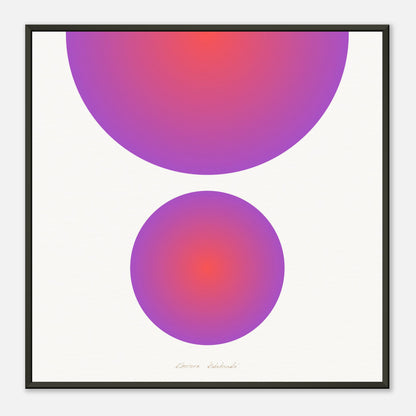 COLOR CIRCLES ● Museum-Quality Matte Paper Metal Framed Art-print by GEMAcircle Art print Sacred geometry designs for harmony