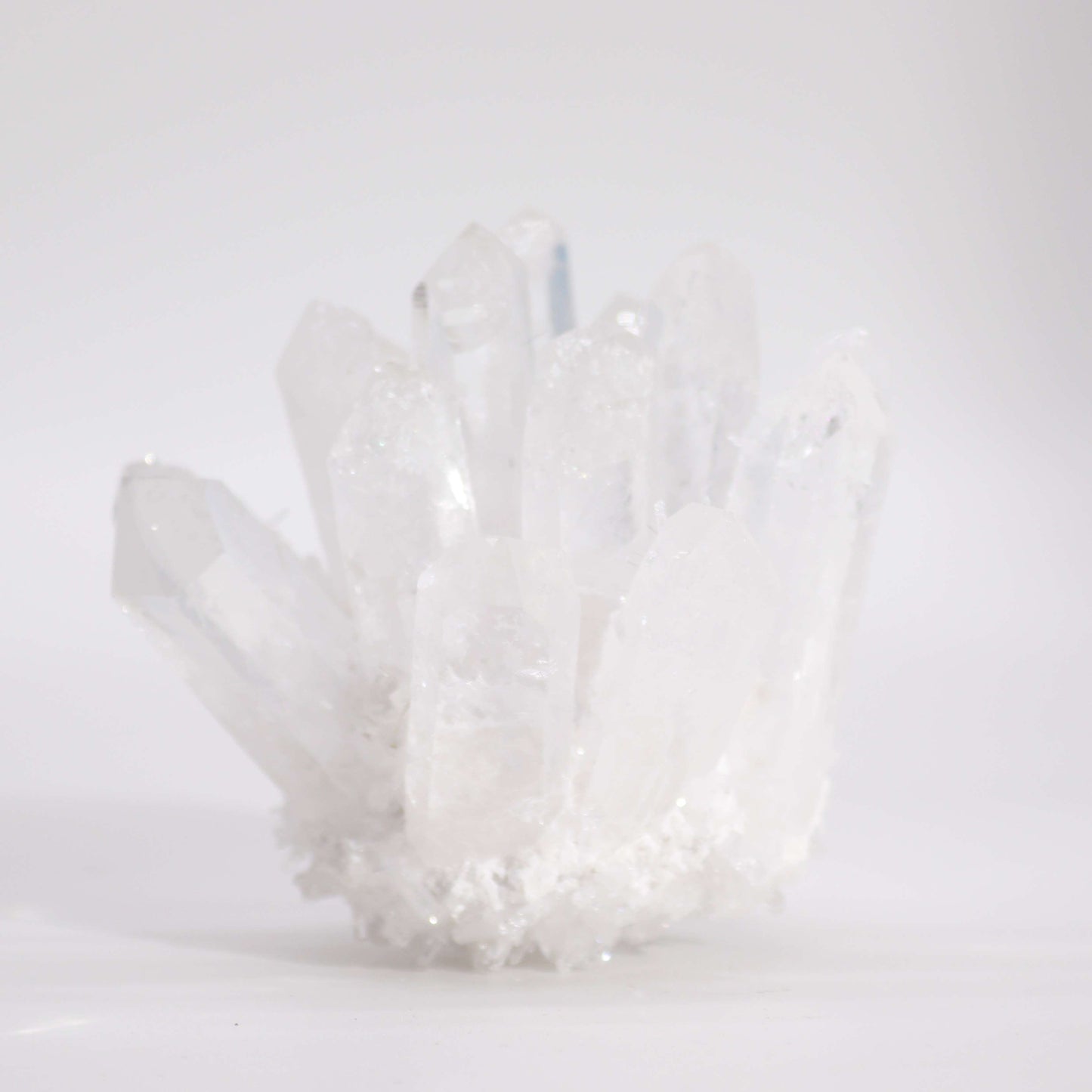 Authentic Crafted Natural Quartz Cluster - Clear Quartz (approx 250-300gm 8cm) perspective detail 2 showcasing clean geometry and natural material finishes