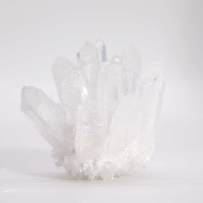 Authentic Crafted Natural Quartz Cluster - Clear Quartz (approx 250-300gm 8cm) perspective detail 2 showcasing clean geometry and natural material finishes