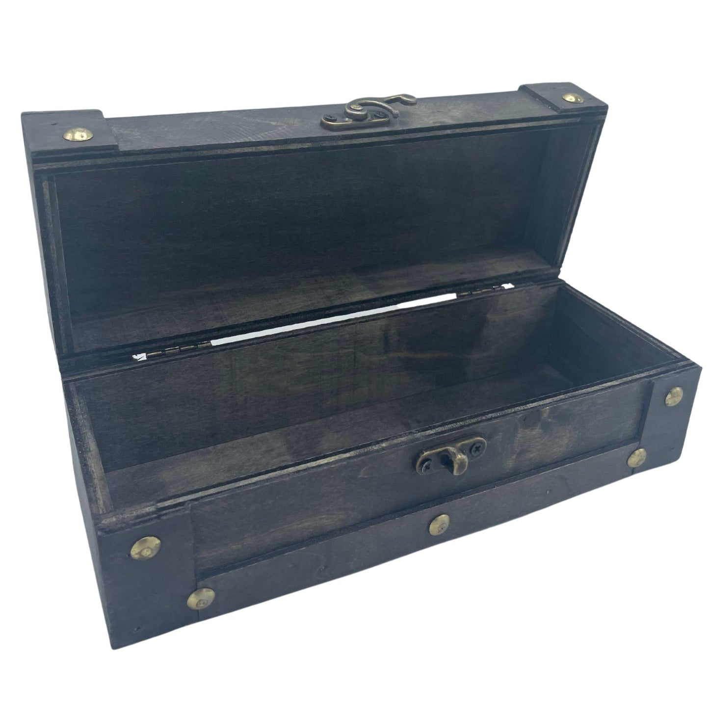 Authentic Long Tea Chest - Grey perspective detail 2 showcasing clean geometry and natural material finishes