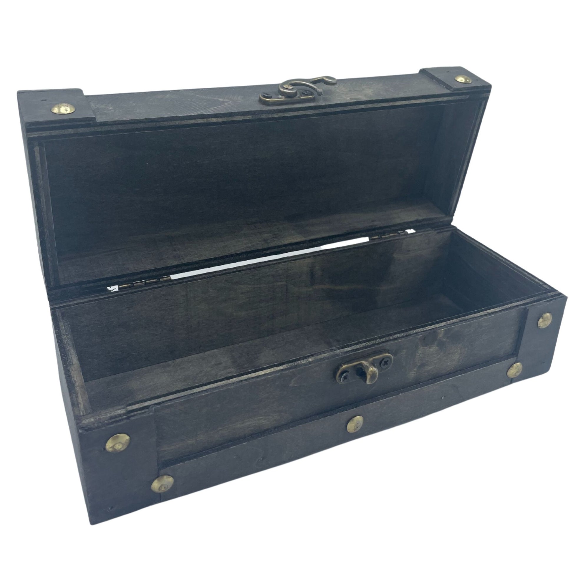 Authentic Long Tea Chest - Grey perspective detail 2 showcasing clean geometry and natural material finishes