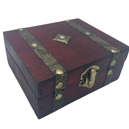 Authentic Square Tea Chest - Tan showcasing clean geometry and natural material finishes
