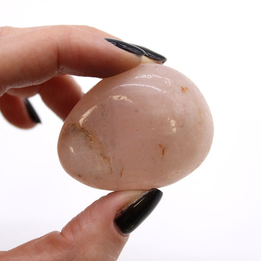 Authentic Bag of 6 Large African Tumble Stones - Rose Quartz perspective detail 2 showcasing clean geometry and natural material finishes