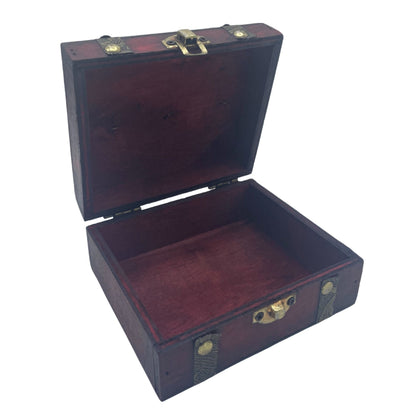 Authentic Square Tea Chest - Tan perspective detail 2 showcasing clean geometry and natural material finishes