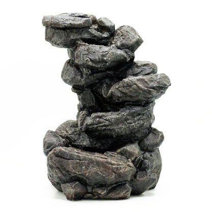 Authentic Tabletop Water Feature – 35cm – Natural Rocks Formation showcasing clean geometry and natural material finishes