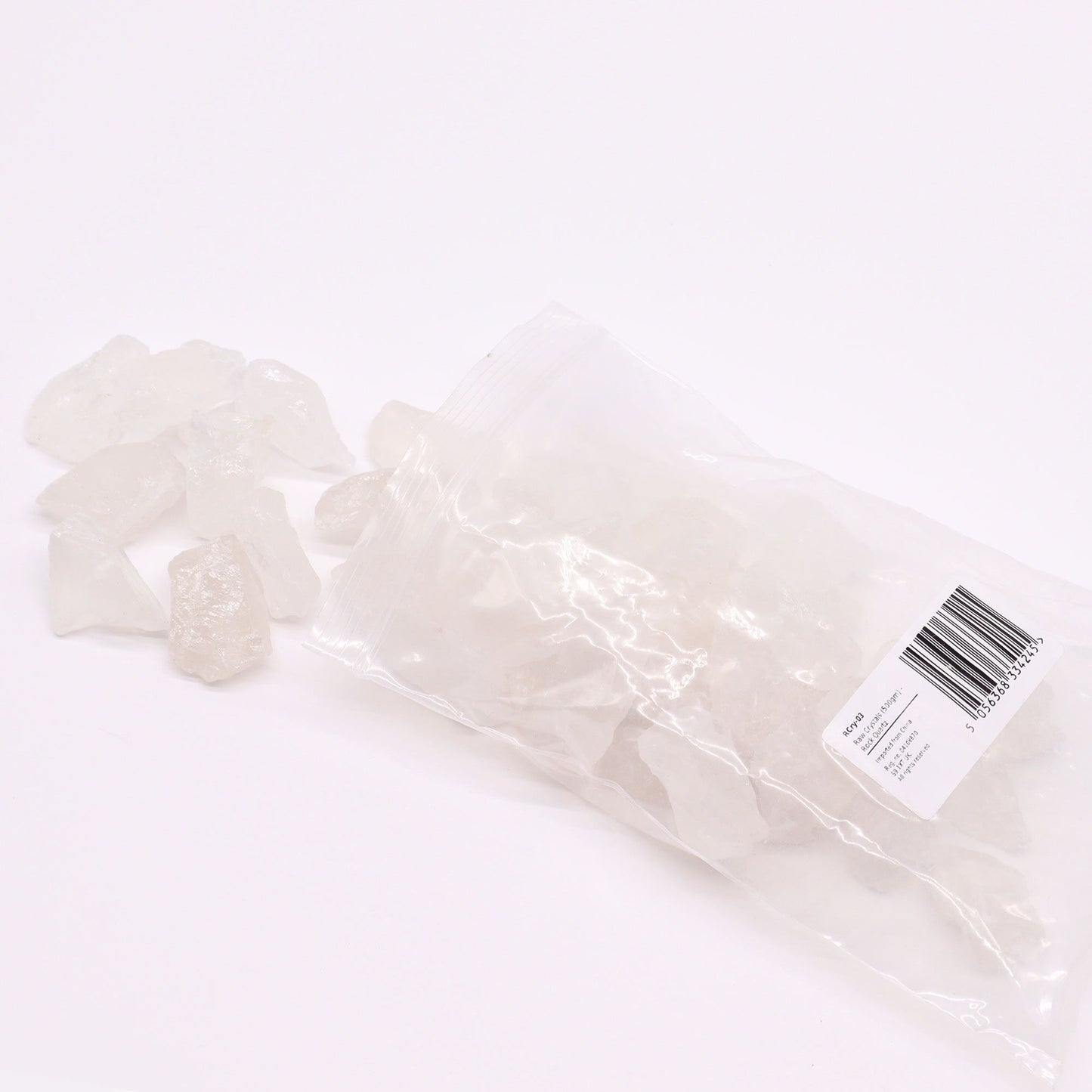 Authentic Raw Crystals (500gm) - Rock Quartz perspective detail 2 showcasing clean geometry and natural material finishes
