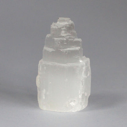 Authentic Natural Selenite Tower - 5 cm perspective detail 2 showcasing clean geometry and natural material finishes
