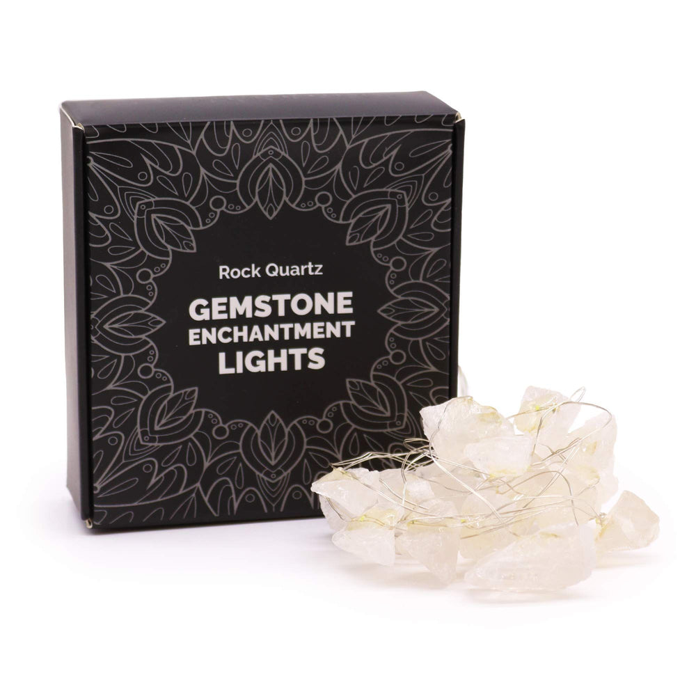 Authentic Gemstone Enchantment Lights – Clear Quartz showcasing clean geometry and natural material finishes