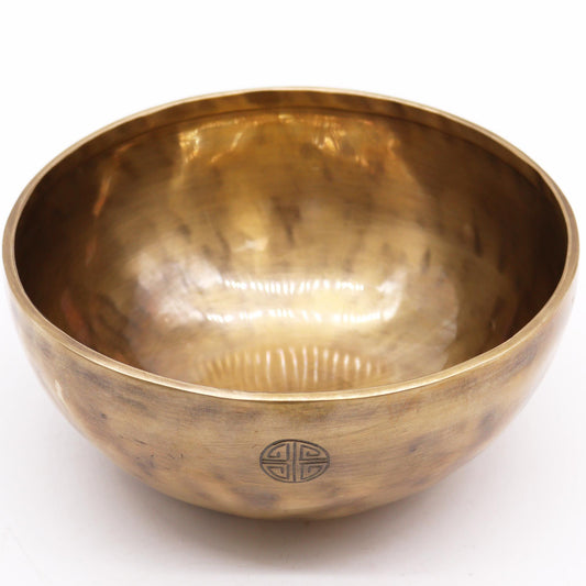 Authentic Extra Large Nepalese Moon Bowl - (approx 1450g) - 22cm perspective detail 2 showcasing clean geometry and natural material finishes