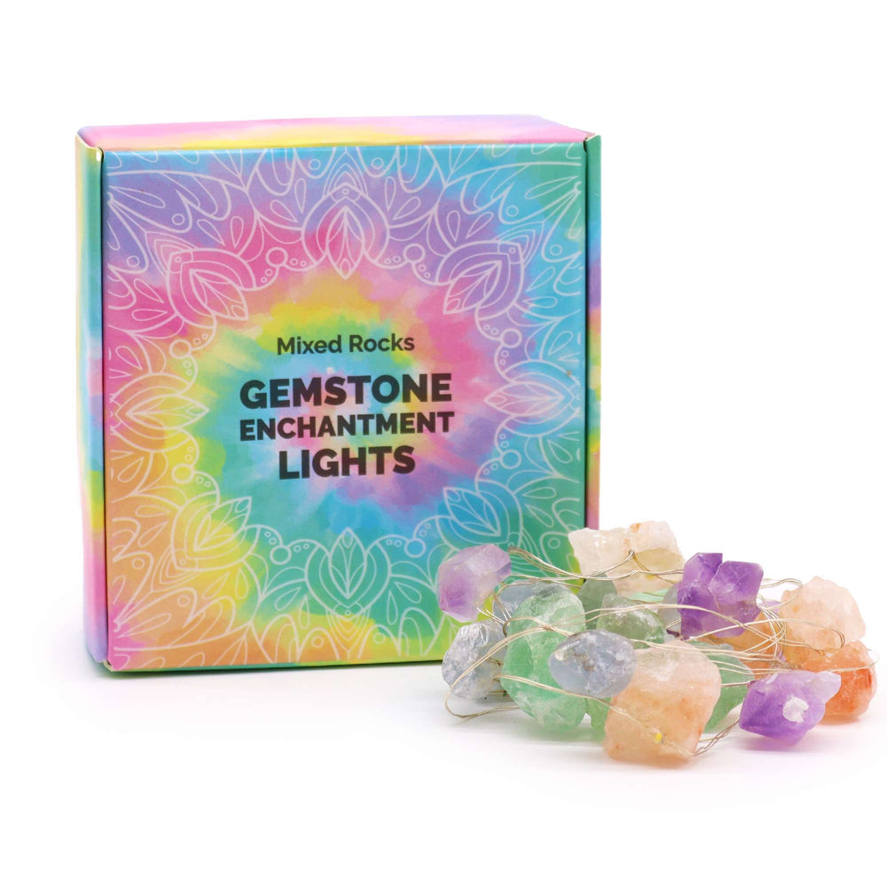 Authentic Gemstone Enchantment Lights – Mixed Gemstones showcasing clean geometry and natural material finishes
