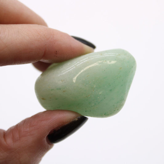 Authentic Bag of 12 Medium African Tumble Stones - Aventurine perspective detail 2 showcasing clean geometry and natural material finishes