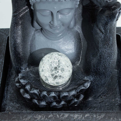 Authentic Tabletop Water Feature – Buddha Hand & Head (20×25×35cm) perspective detail 4 showcasing clean geometry and natural material finishes