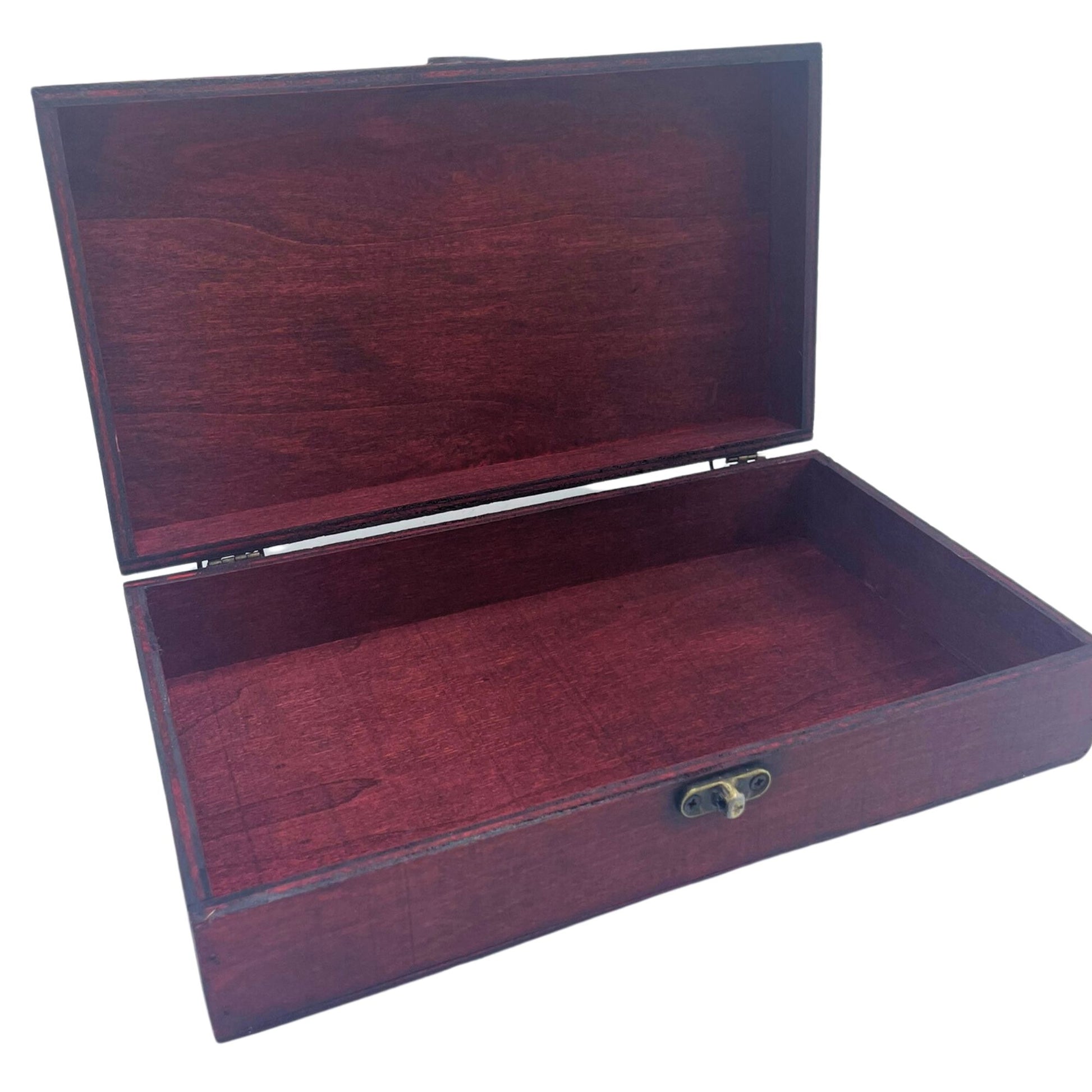 Tan colonial tea gift hamper box — vintage style storage for tea crystals and sacred keepsake gifting