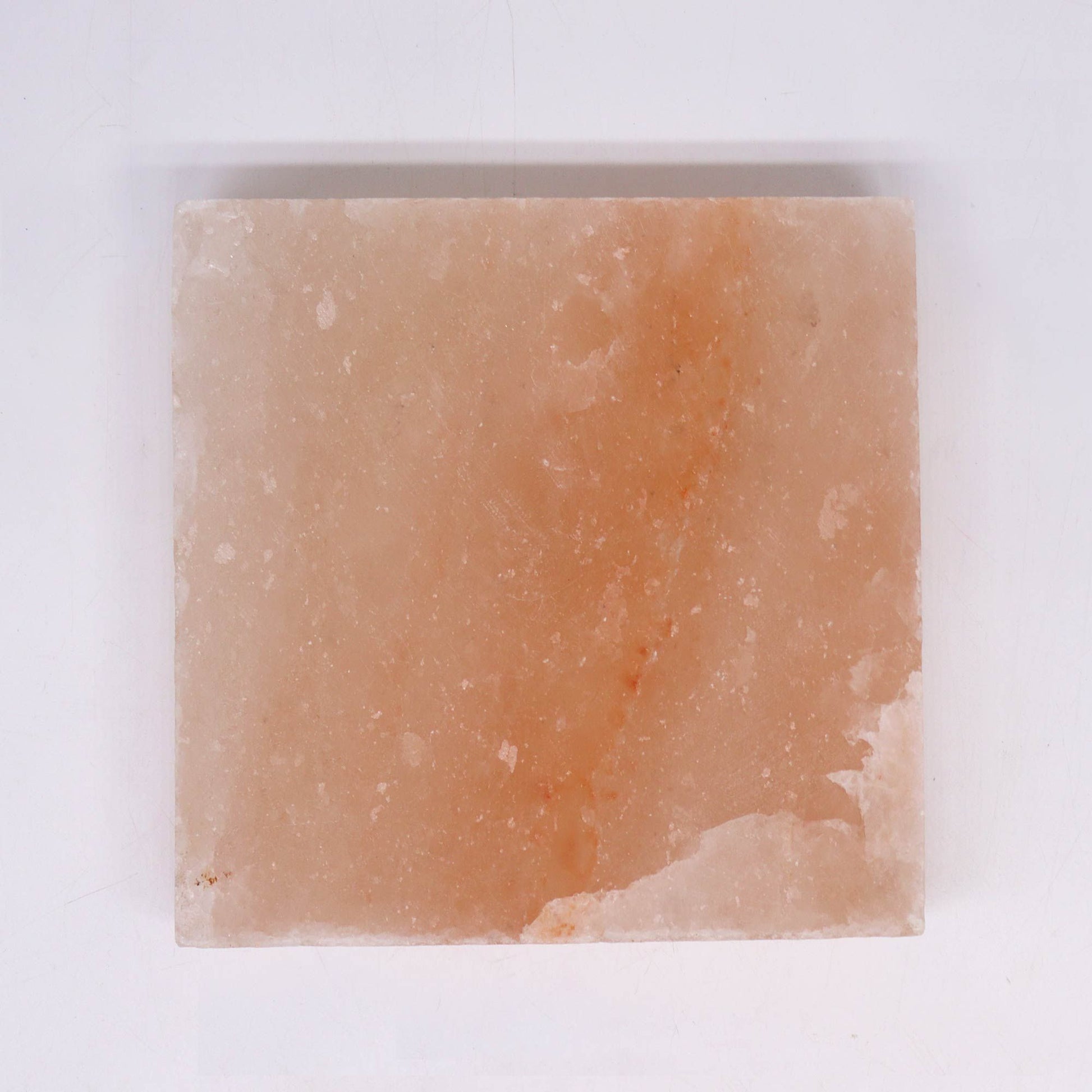 Authentic Himalayan Salt Cooking Plate - Square - 20x20x5cm perspective detail 2 showcasing clean geometry and natural material finishes