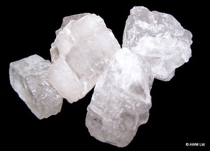 Authentic Bag of White Crystal Chunks 1KG - Large perspective detail 2 showcasing clean geometry and natural material finishes