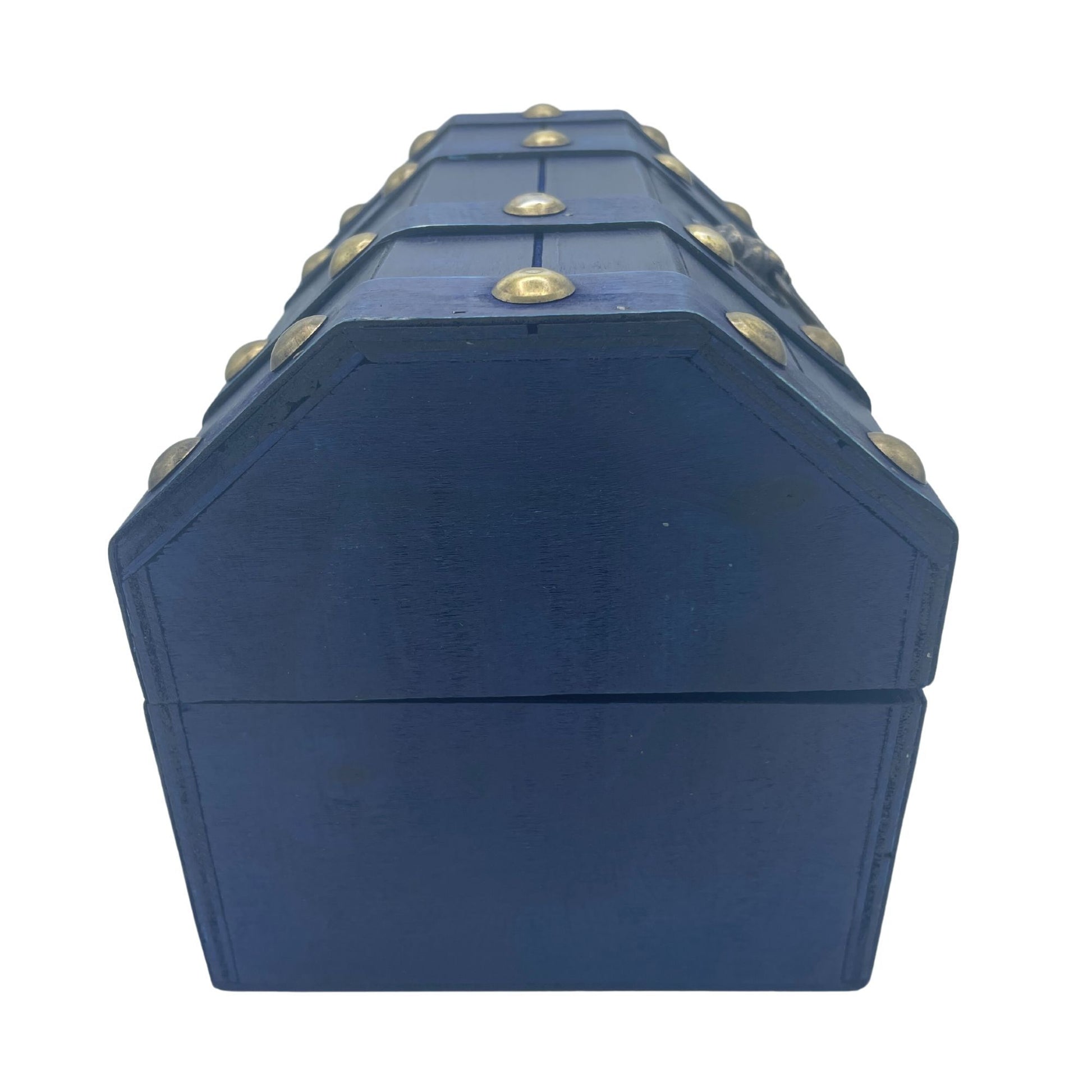Authentic Large Treasure Chest - Teal perspective detail 2 showcasing clean geometry and natural material finishes