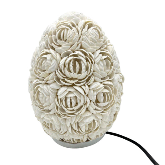 Authentic Boho Seashell Lamp – Rose Oval, 20cm perspective detail 2 showcasing clean geometry and natural material finishes
