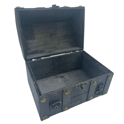 Authentic Large Treasure Chest - Grey perspective detail 2 showcasing clean geometry and natural material finishes