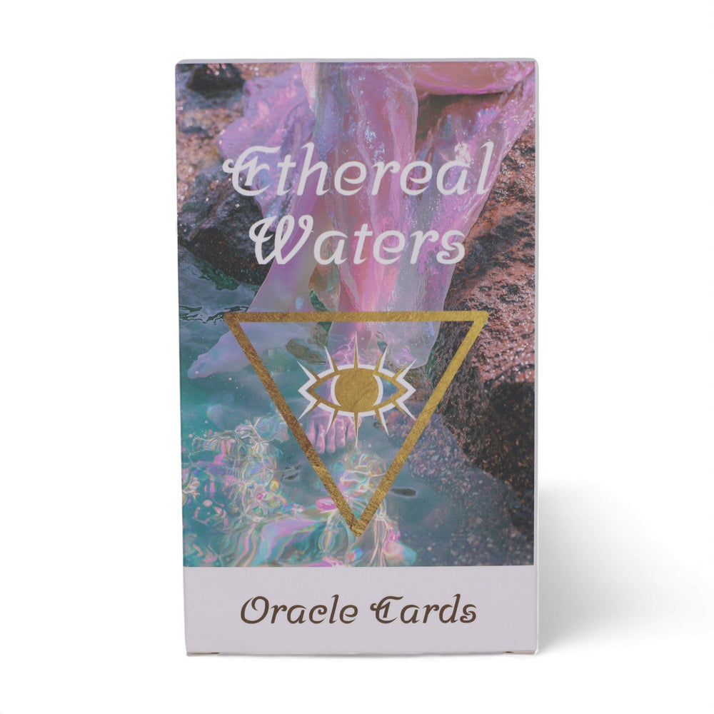 Authentic Ethereal Waters Oracle Cards – Sirens & Moonlight showcasing clean geometry and natural material finishes