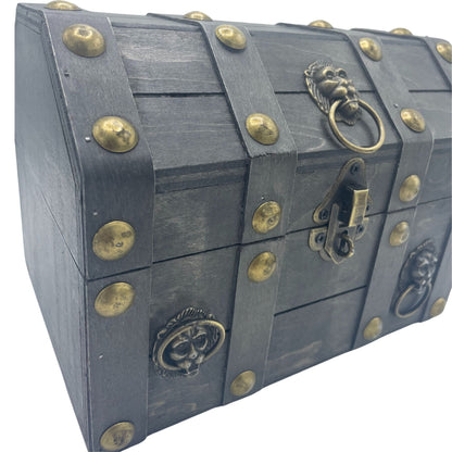Authentic Large Treasure Chest - Grey perspective detail 3 showcasing clean geometry and natural material finishes
