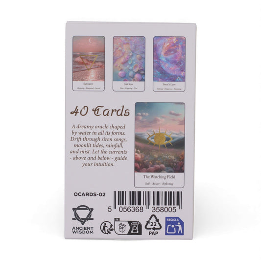 Authentic Ethereal Waters Oracle Cards – Sirens & Moonlight perspective detail 2 showcasing clean geometry and natural material finishes
