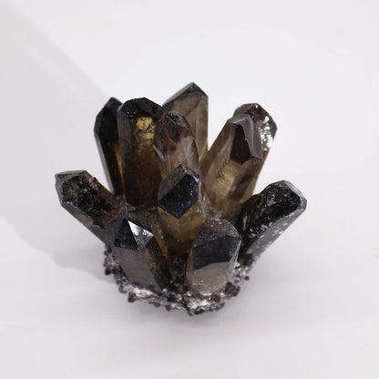 Crafted Natural Quartz Cluster - Smoky Ghost Quartz (approx 250-300gm 8cm)