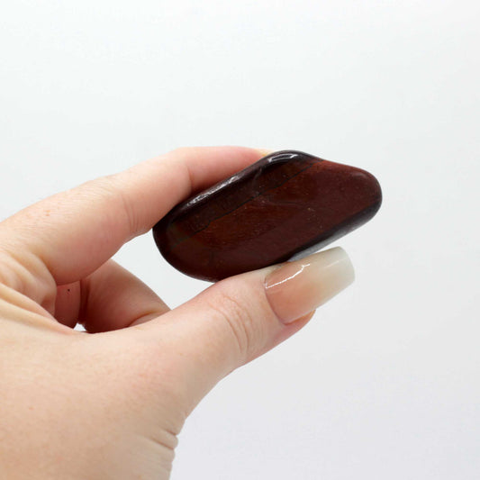 Authentic Bag of 6 African Red Tiger’s Eye Gemstones — Size 8 · 30mm perspective detail 2 showcasing clean geometry and natural material finishes