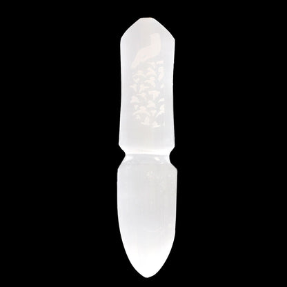 Authentic Selenite Ritual Knife - Releasing Bonds perspective detail 6 showcasing clean geometry and natural material finishes