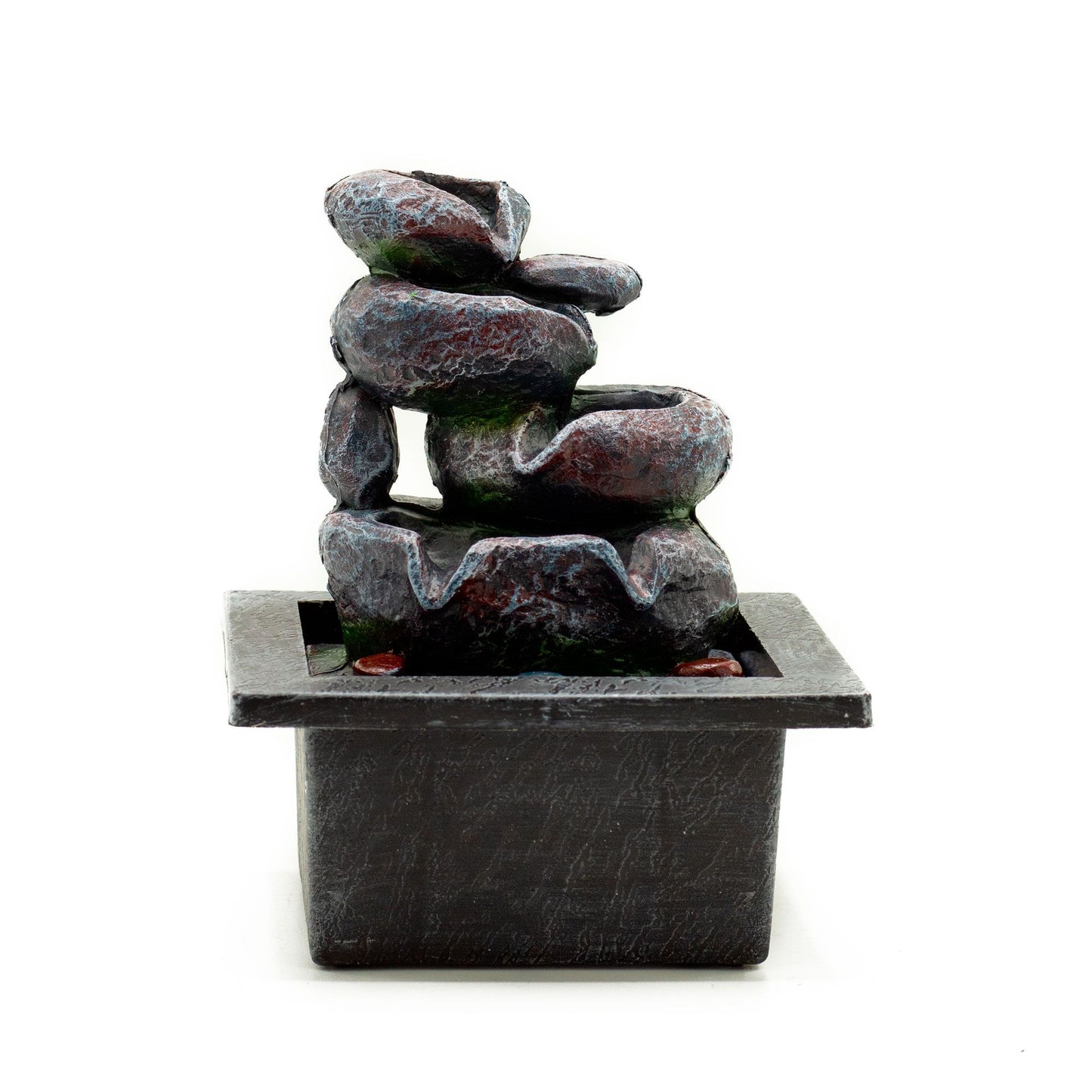Authentic Tabletop Water Feature – 20cm – Cascading Pots showcasing clean geometry and natural material finishes