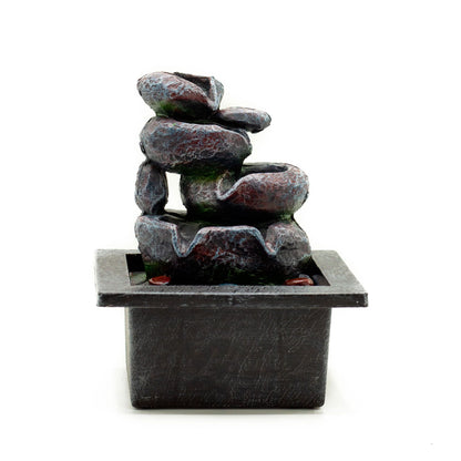 Authentic Tabletop Water Feature – 20cm – Cascading Pots showcasing clean geometry and natural material finishes
