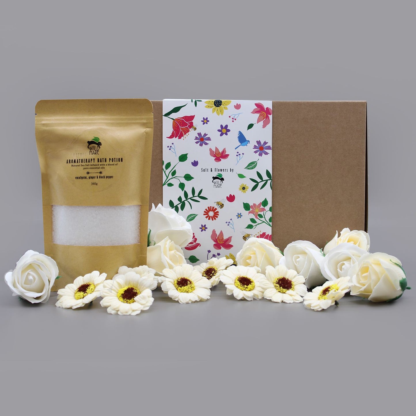 Authentic Wild Hare Salt & Flowers Set - Cold & Flu perspective detail 7 showcasing clean geometry and natural material finishes