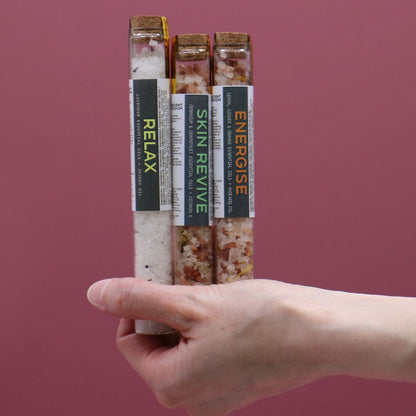 Authentic Bath Salts in Vials - Gift Pack of 7 perspective detail 4 showcasing clean geometry and natural material finishes