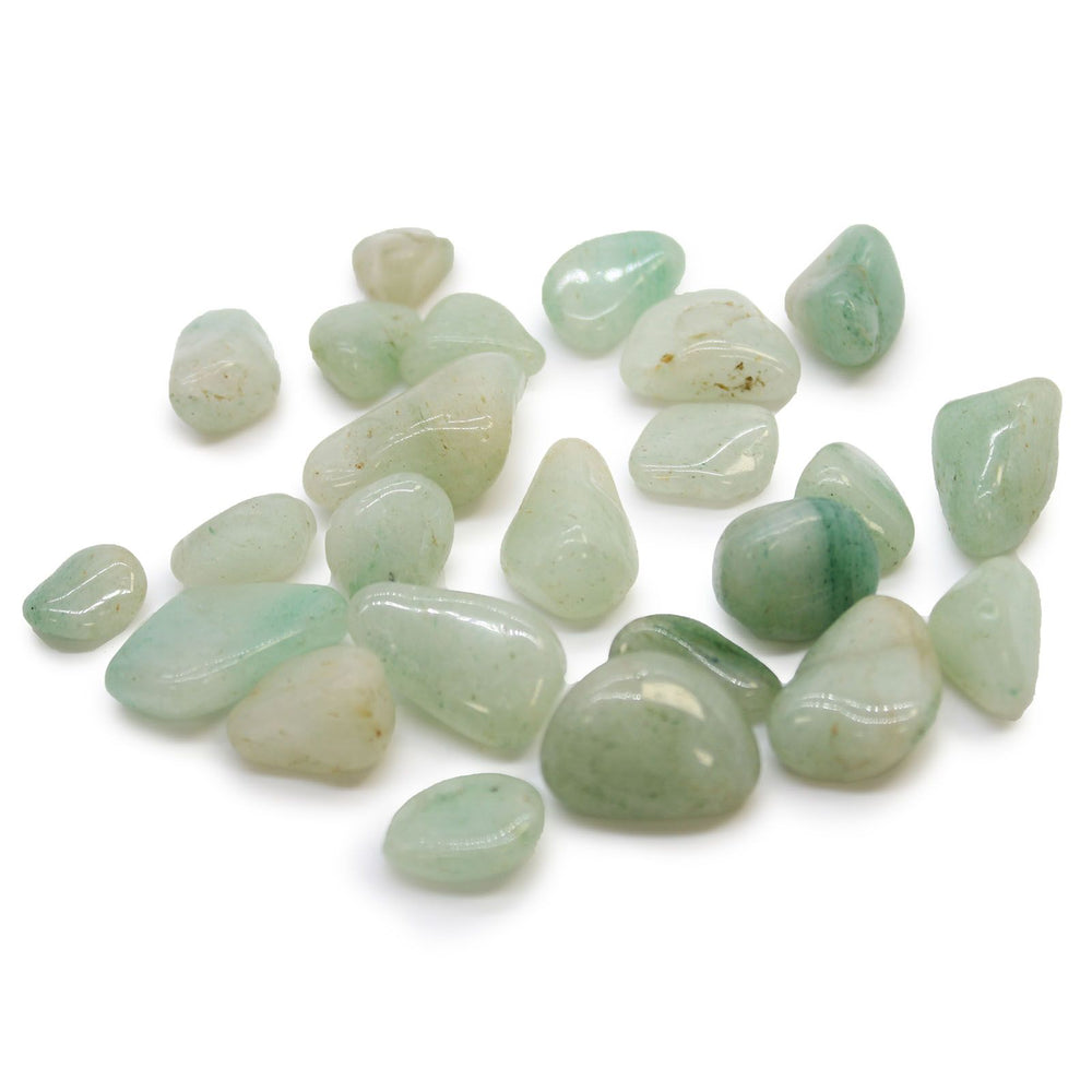 Authentic Bag of 24 Small African Tumble Stones - Aventurine showcasing clean geometry and natural material finishes