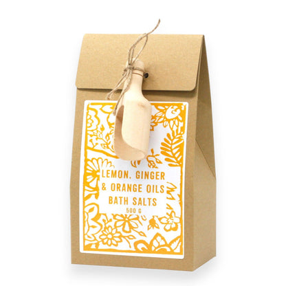 Pack of 500g Bath Salt - Lemon, Ginger & Orange for your rituals