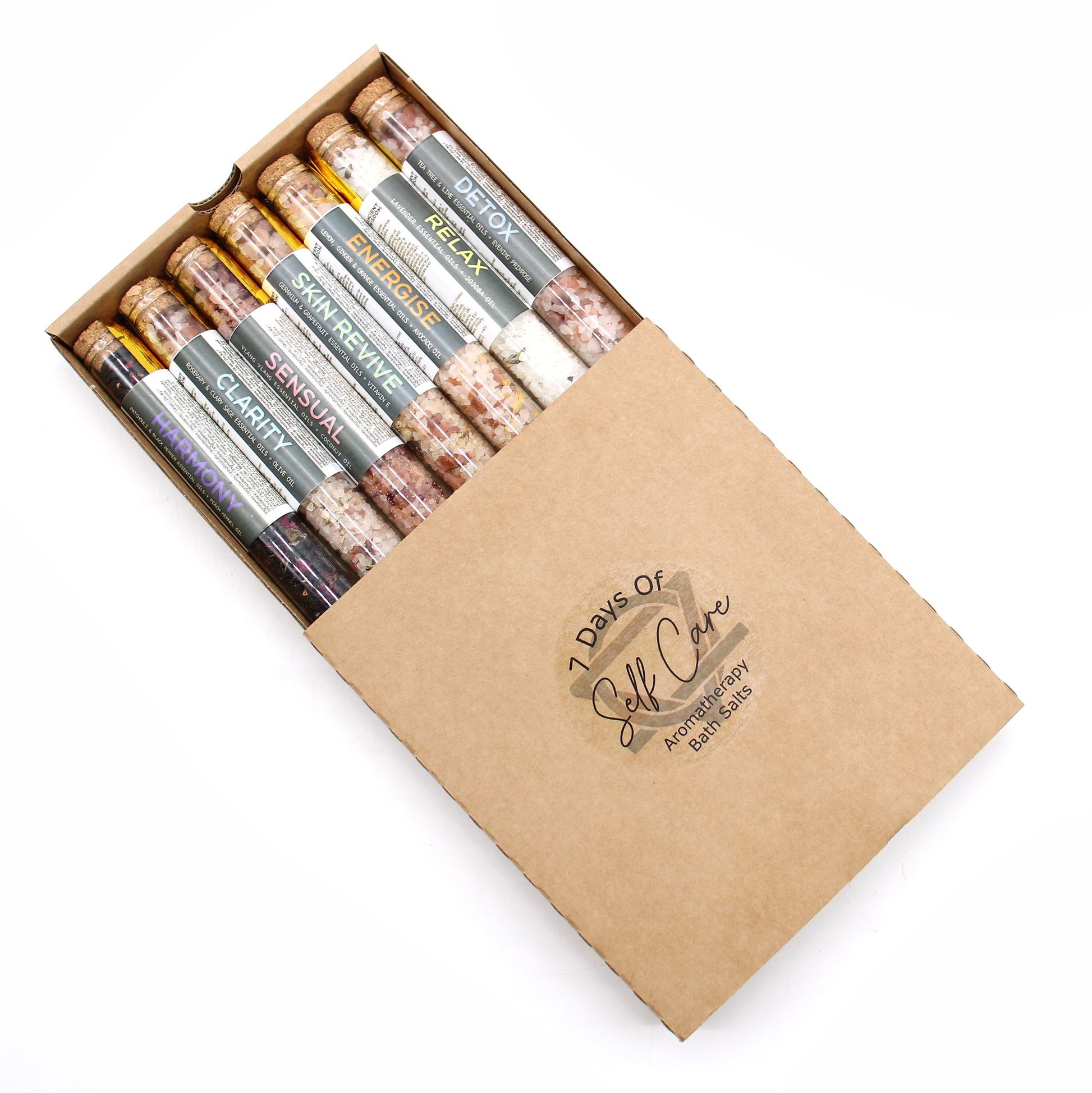 Authentic Bath Salts in Vials - Gift Pack of 7 perspective detail 2 showcasing clean geometry and natural material finishes