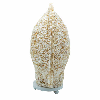Boho Sea Shell Lamp - Cut Art Shell Large Round - 30cm