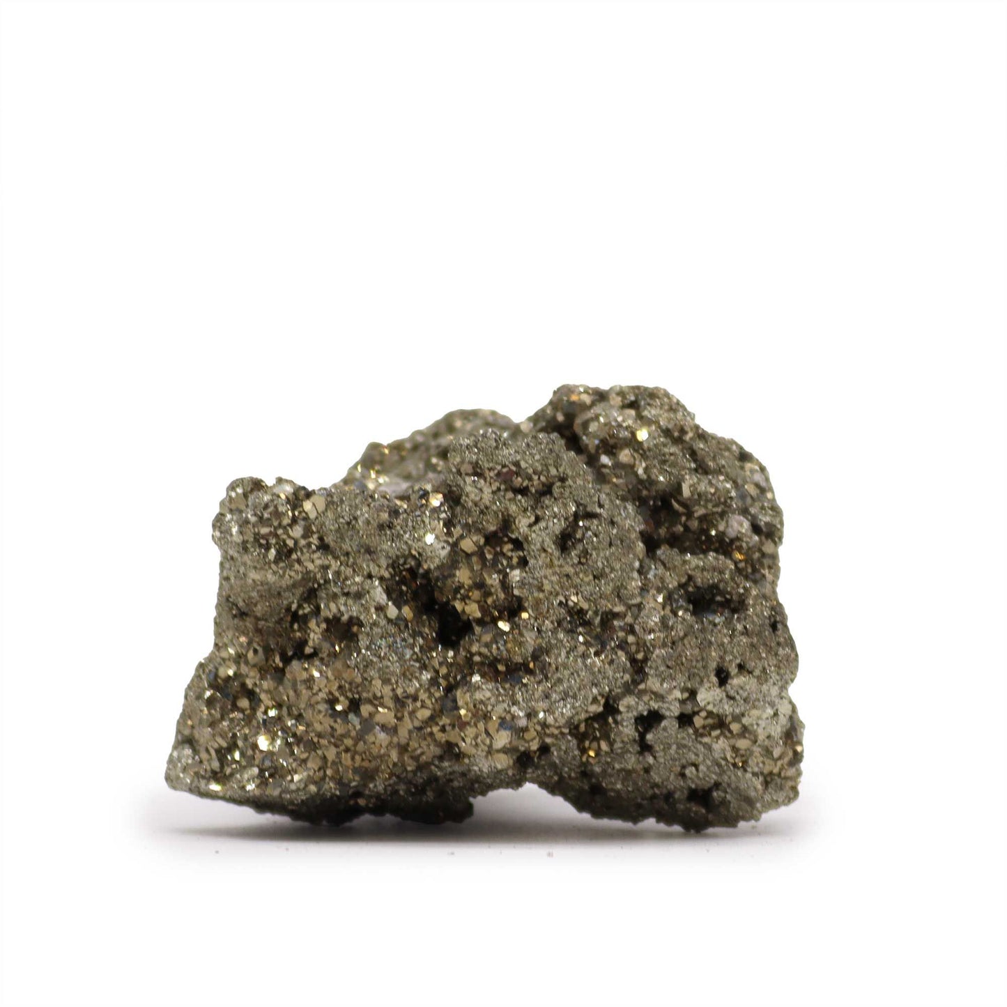 Authentic Peruvian Pyrite - First Grade Large Size- (approx 100-135gm 55-65mm) showcasing clean geometry and natural material finishes