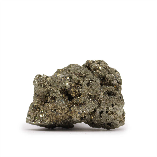 Authentic Peruvian Pyrite - First Grade Large Size- (approx 100-135gm 55-65mm) showcasing clean geometry and natural material finishes