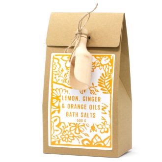Pack of 500g Bath Salt - Lemon, Ginger & Orange for your rituals