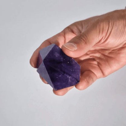 Authentic Medium Rich Colour Amethyst Points (approx 5.5-6.5cm) perspective detail 3 showcasing clean geometry and natural material finishes
