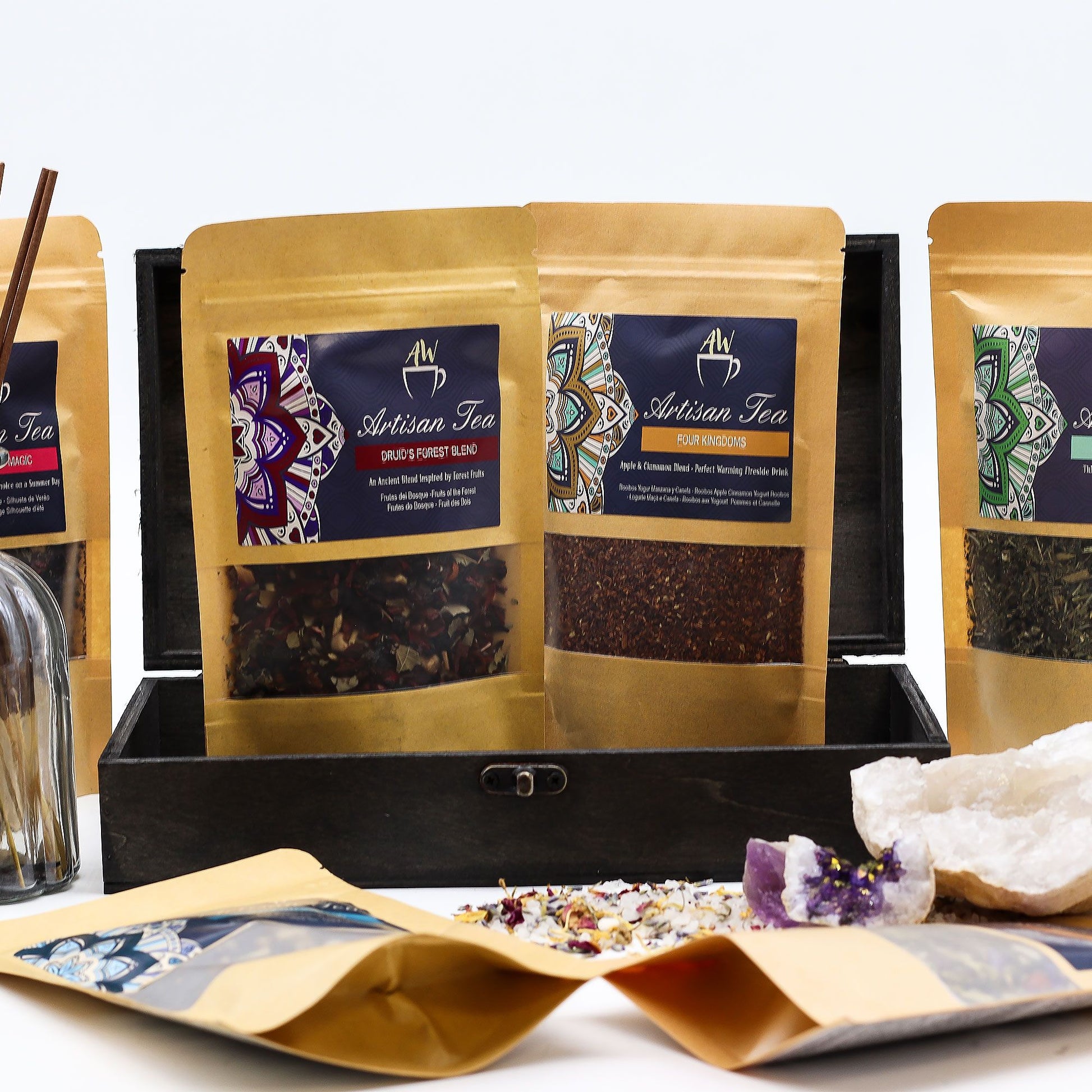 Authentic Tea / Gift / Hamper Box - Grey perspective detail 3 showcasing clean geometry and natural material finishes